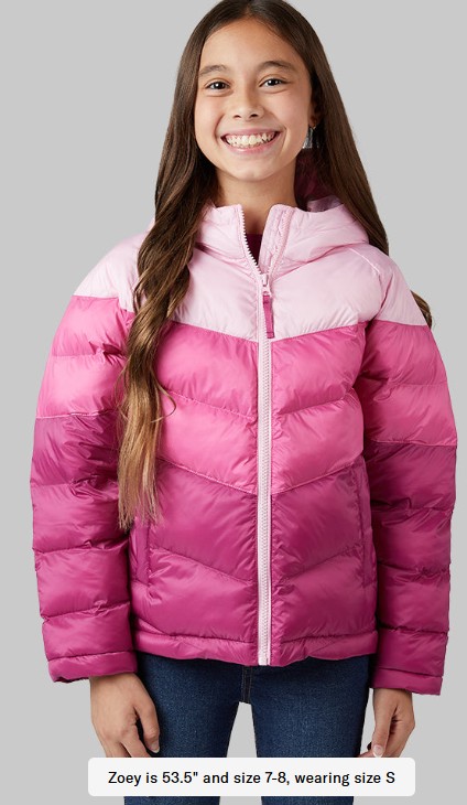 KIDS’ HOODED PUFFER JACKET