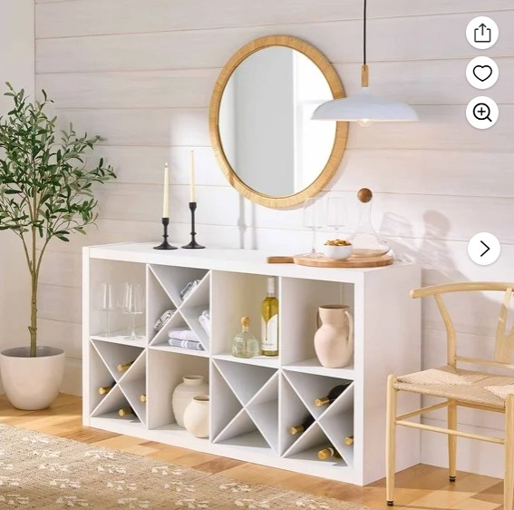 Better Homes & Gardens 8 Cube Organizer with 4 X Shelf Inserts, White Texture