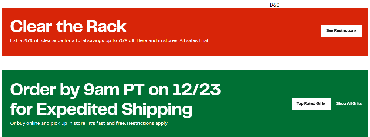 Nordstrom Rack clear the rack is live