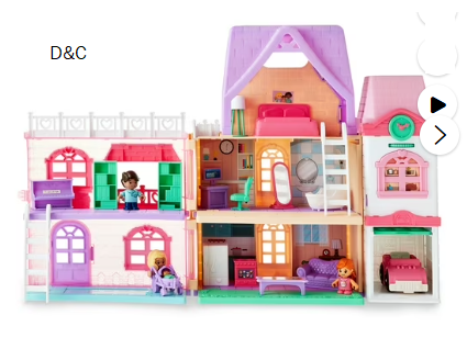 Kid Connection Doll House Play Set, 28 Pieces