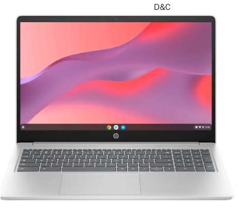 HP – 15.6″ Chromebook Laptop – Intel Processor N200 2023 – 8GB Memory – 64GB eMMC – Natural Silver