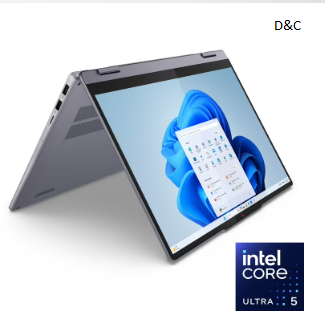 Lenovo IdeaPad 5i 2-in-1 14″ WUXGA Touchscreen Intel Core Ultra 5 AI 8GB Ram 512 SSD Luna Grey Windows 11 83KR0047US