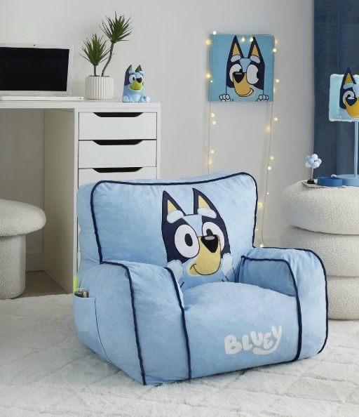 Bluey Kids’ Compressed Foam Plush Chair