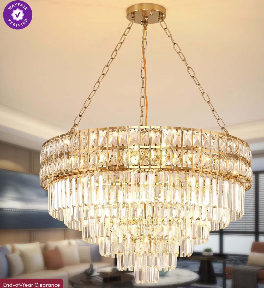 Mercer41 Imma Crystal Empire Chandelier