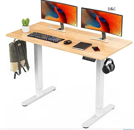 Sweetcrispy Electric Standing Desk,48 x 24in Adjustable Height Electric Stand up Desk Standing Computer Desk