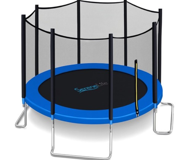 SereneLife 12FT Outdoor Trampoline Heavy-Duty Backyard Trampoline for Kids and Adults