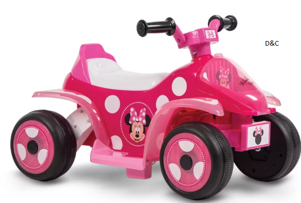 Huffy Minnie Mouse Battery Ride-On Quad – 6V – Age 1.5+ Years Old – Pink