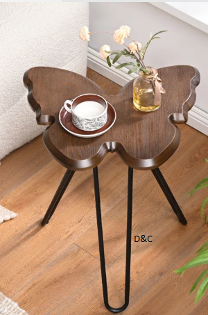 Butterfly-Shaped End Table