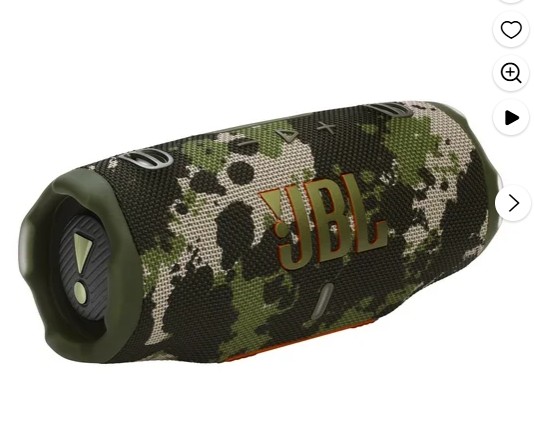 JBL Charge 6 – Portable waterproof & drop-proof Bluetooth speaker, Bold JBL Pro Sound with AI Sound Boost, 28Hrs of Playtime, Built-in powerbank & comes with a sturdy/removable carrying strap (Squad)