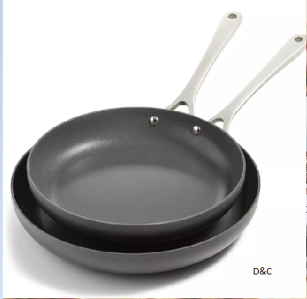 Hard-Anodized Aluminum 2-Pc. Frypan Set