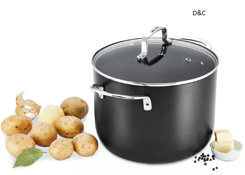Hard-Anodized Aluminum 8-Qt. Covered Stockpot