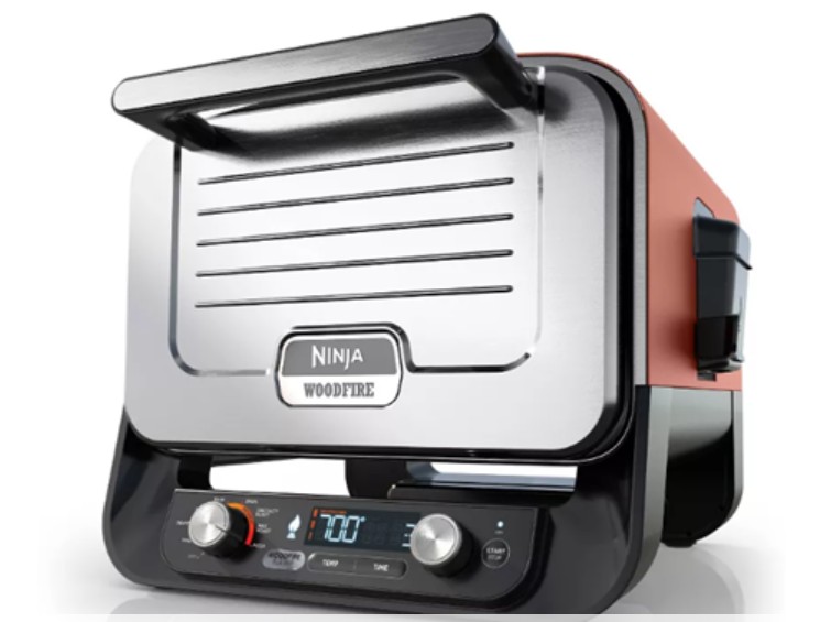 Ninja Woodfire Outdoor Pizza Oven, 8-in-1 Portable Electric Roaster Oven & Smoker, Gets Up to 700°F