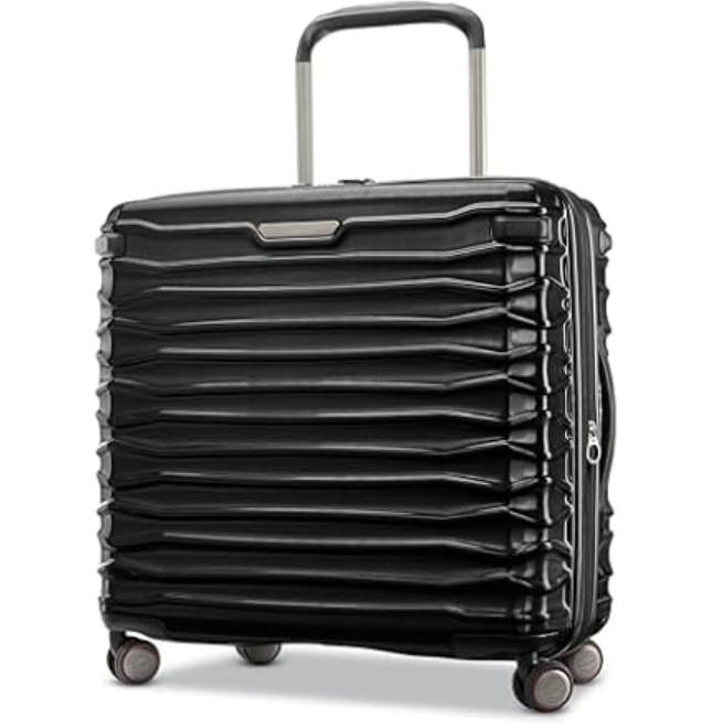 Samsonite Stryde 2 Hardside Expandable with Double Spinner Wheels, Medium Glider, Stealth Black