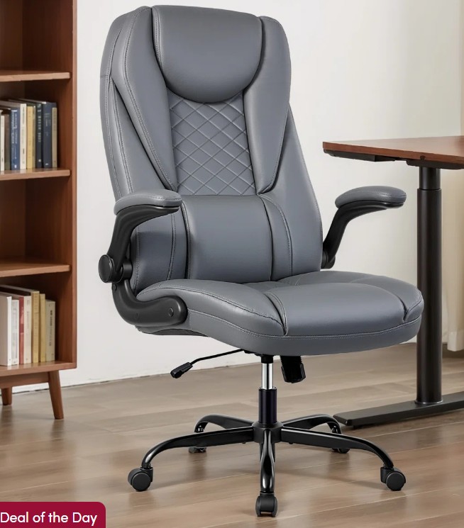 Joulon Ergonomic Executive Chair with Headrest and Padded Arms