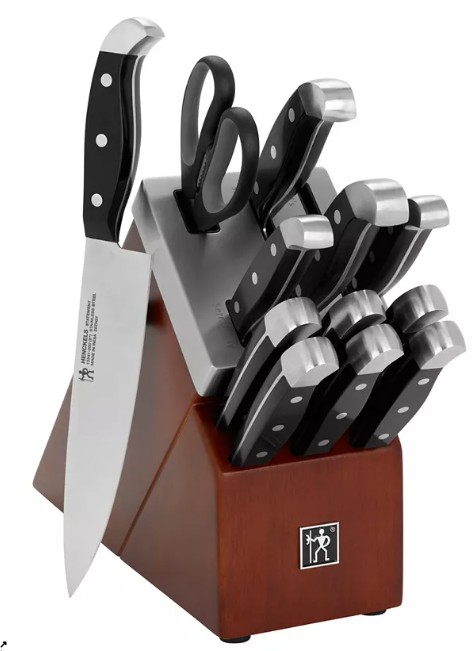 HENCKELS Stainless steel 13-Pc. Self-Sharpening Knife Block Set