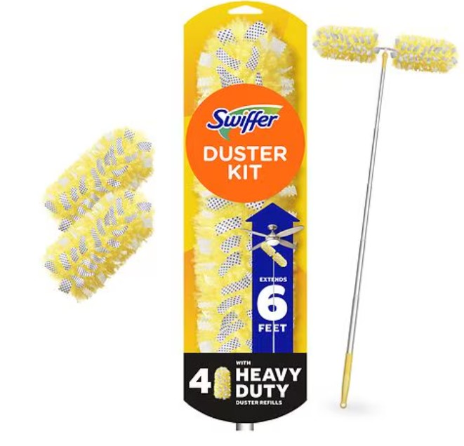 Swiffer Heavy Duty Starter Duster Kit with 6 ft Super Extendable Handle, 1.0 set