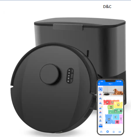 bObsweep – UltraVision Pet Self-Empty Robot Vacuum & Mop, 180-Day Capacity, 13,000 Pa Suction, Object-aware Tech – Gunmetal