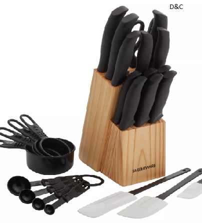 Soft Grip 25-Piece Cutlery Set with Kitchen Tools