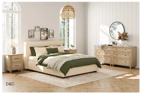 Scarlett 4 Piece Dresser And Nightstand Sets – Include Two 3 Drawer Dressers & Two Nightstands With Charging Station