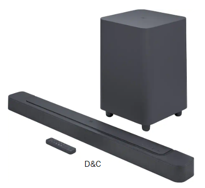 JBL – BAR 500 5.1ch Soundbar with Multibeam and Dolby Atmos – Black
