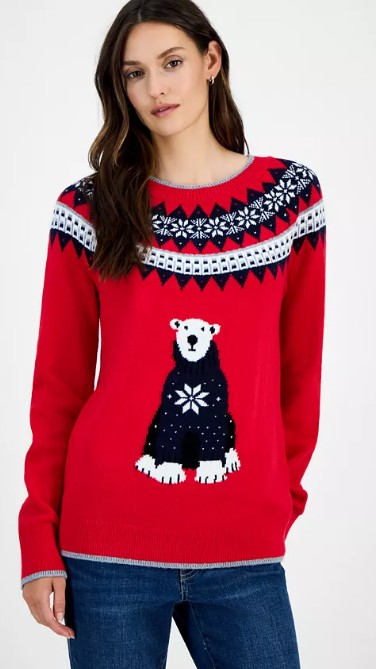 Women’s Polar Bear Fair Isle Sweater