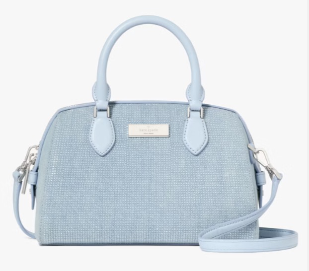 Madison Studded Denim Small Dolly Duffle