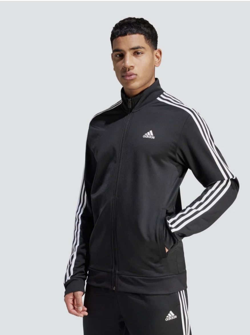 Adidas Men’s Essentials Warm-Up 3-Stripes Track Jacket,