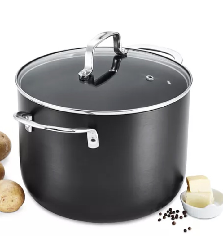 The Cellar Hard-Anodized Aluminum 8-Qt. Covered Stockpot