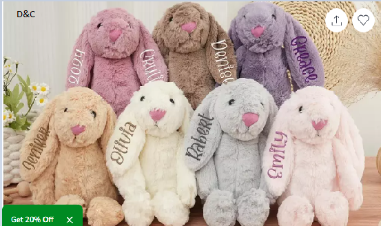 Embroidered Personalized Plush