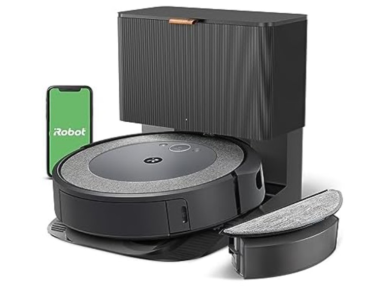 iRobot i557920 Roomba Combo i5+ Self-Emptying Robot Vacuum and Mop, Clean by Room with Smart Mapping, Empties Itself for Up to 60 Days, Works with Alexa, Personalized Cleaning OS