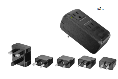 Insignia™ – Travel Adapter and Converter – Black