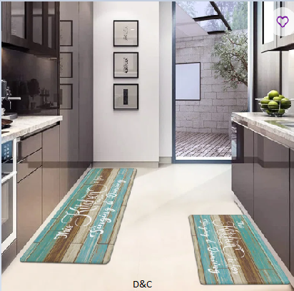 Charlay Anti-Fatigue Non-Skid Waterproof Kitchen Mat (Set of 2)