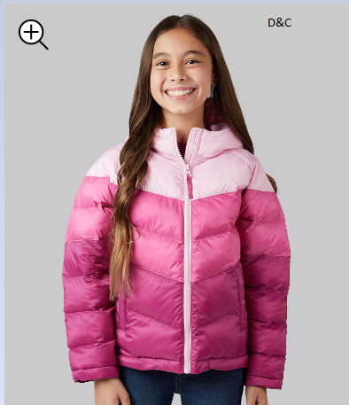 KIDS’ HOODED PUFFER JACKET
