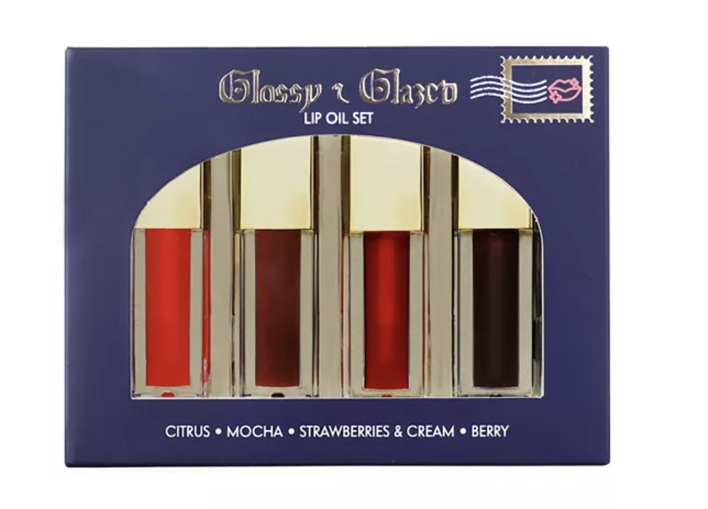 Glossy and Glazed Lip Oil Makeup Set