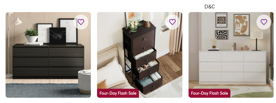 Dressers & Chests on sale
