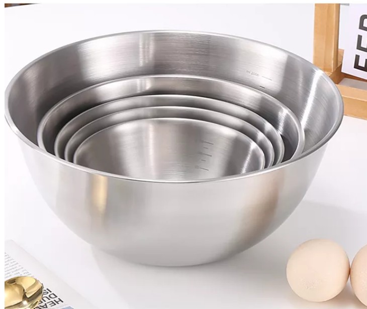 5-Piece Nesting Stainless Steel Bowl Set