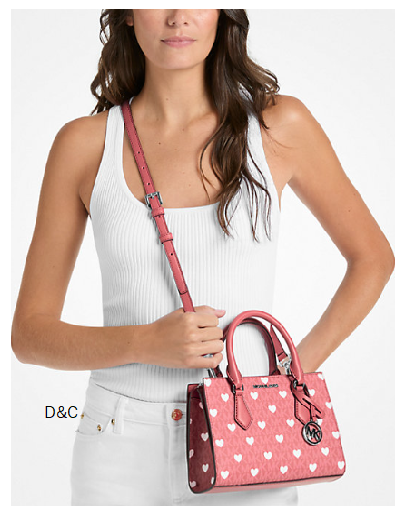 Michael Kors Outlet Sheila Small Embellished Signature Logo Satchel