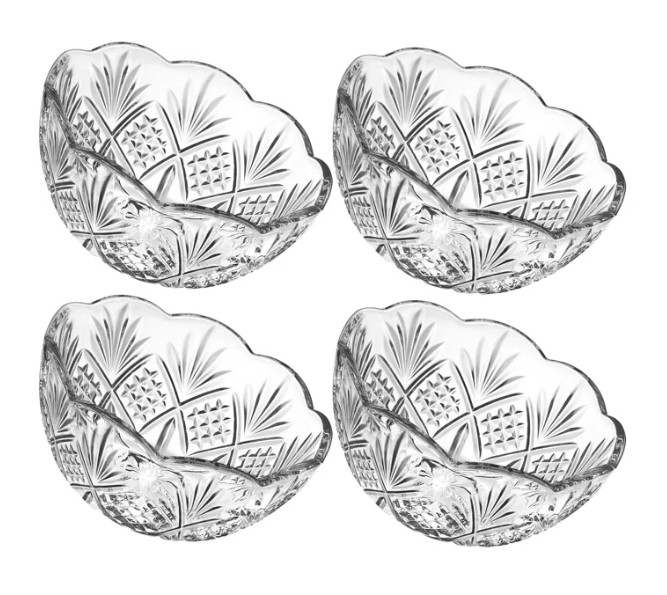 Dublin Crystal Dessert Bowls 3.5oz Set (Set of 4)