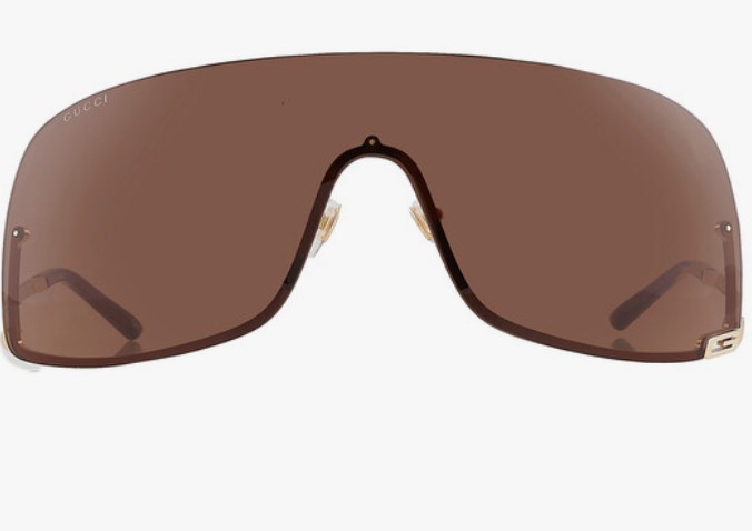 Brown Shield Unisex Sunglasses