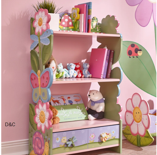 Fantasy Fields Magic Garden Wooden Bookshelf with Storage Drawers