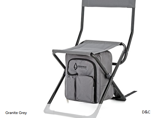 ARROWHEAD OUTDOOR Backrest Stool w/ Cooler Bag