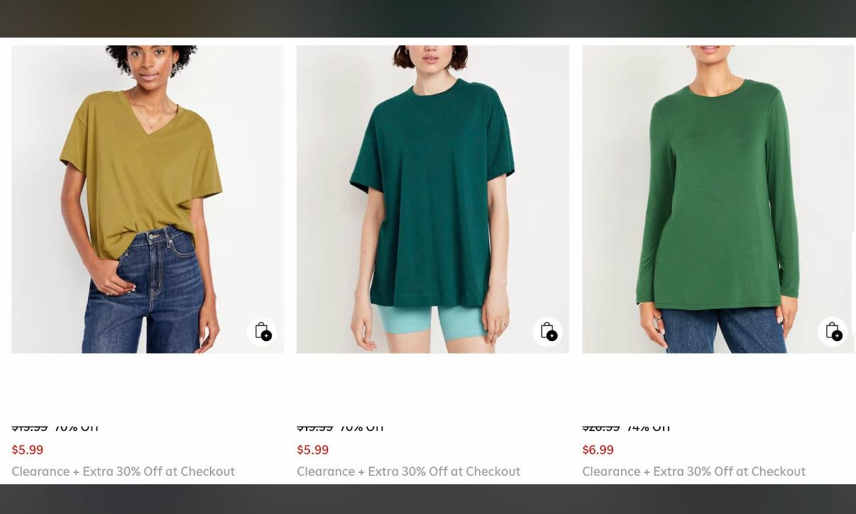 Old Navy Clearance with extra 30% off