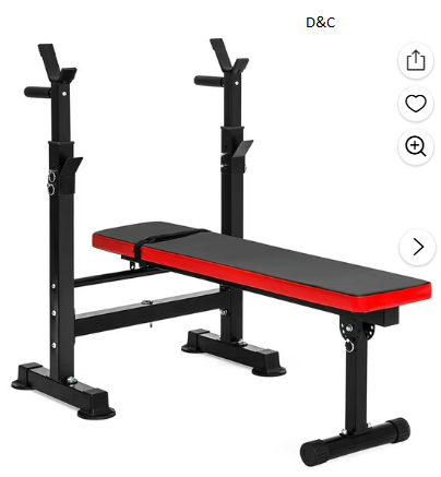 BalanceFrom LX400 Adjustable Olympic Workout Bench with Squat Rack