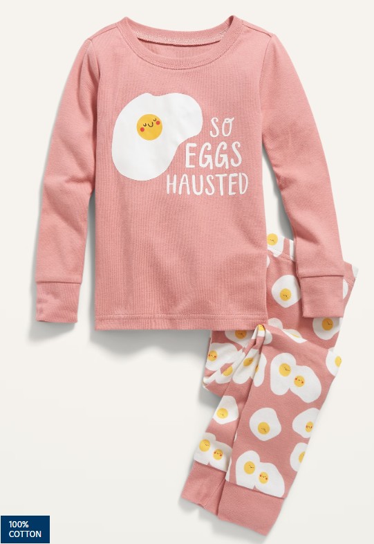 Unisex Snug-Fit Graphic Pajama Set for Toddler & Baby