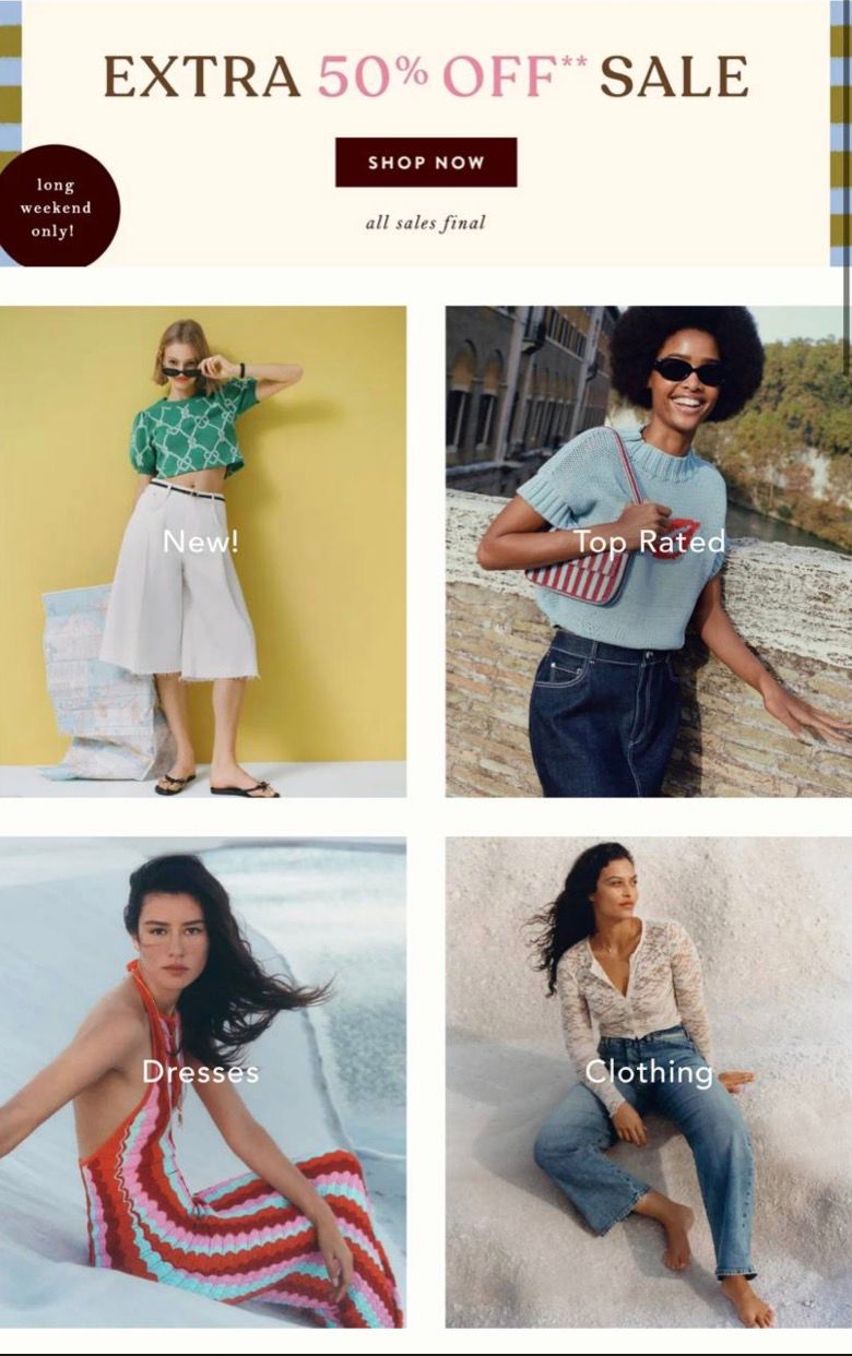 Anthropologie Extra 50% off Sale