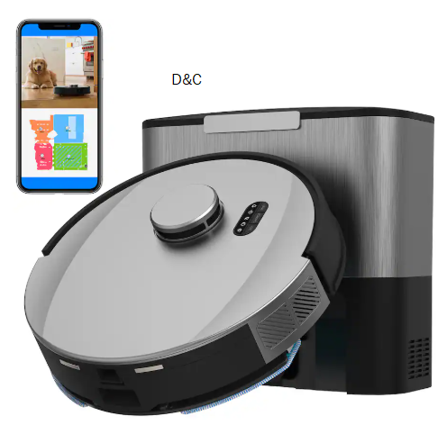 bObsweep – UltraVision Self-Empty Robot Vacuum & Mop, 1.5-Gallon Capacity, 8000 Pa Suction, Object-aware Tech – Stainless Steel