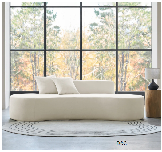 Nerio 94″ Modern No Assembly Required Compressed Cloud Sofa