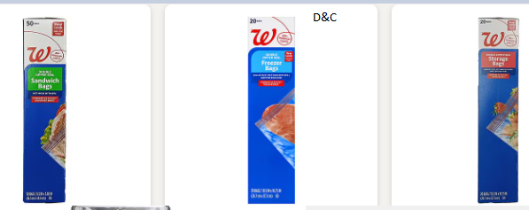 Walgreens Food Storage Bags