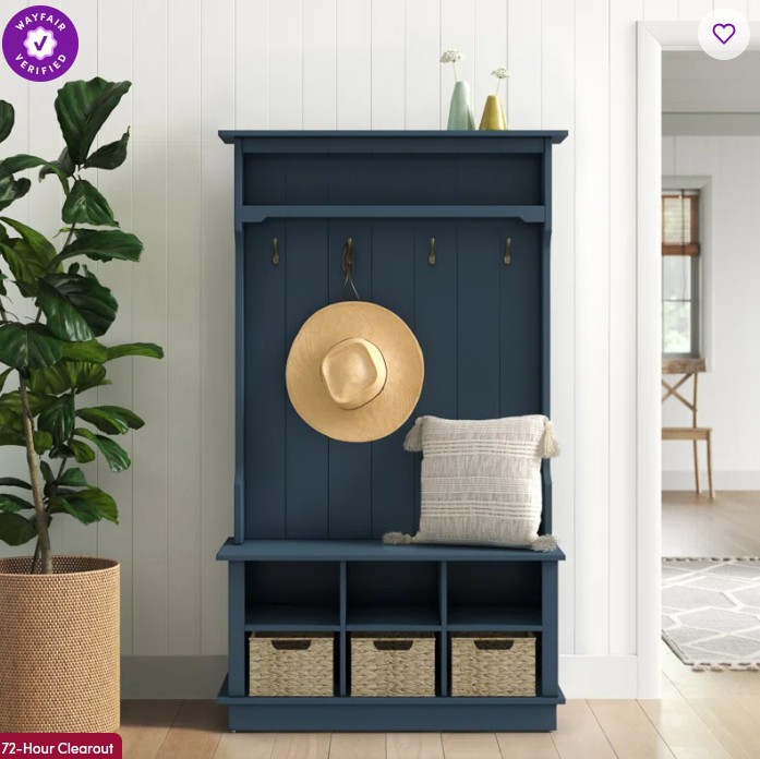 Bridget Hall Tree with Open Storage