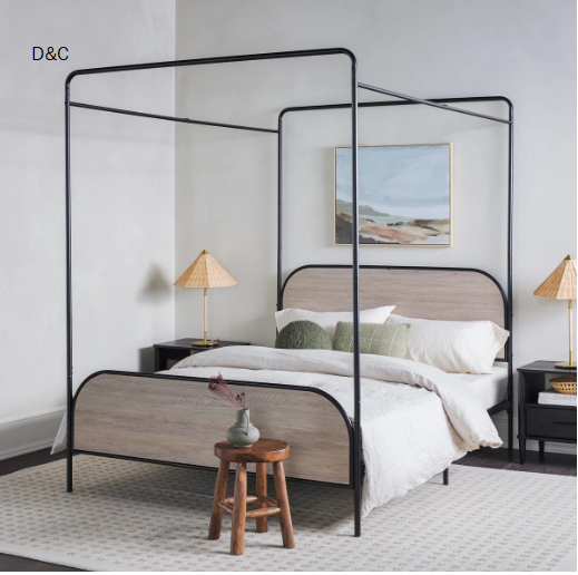 Anzori Metal Canopy Bed